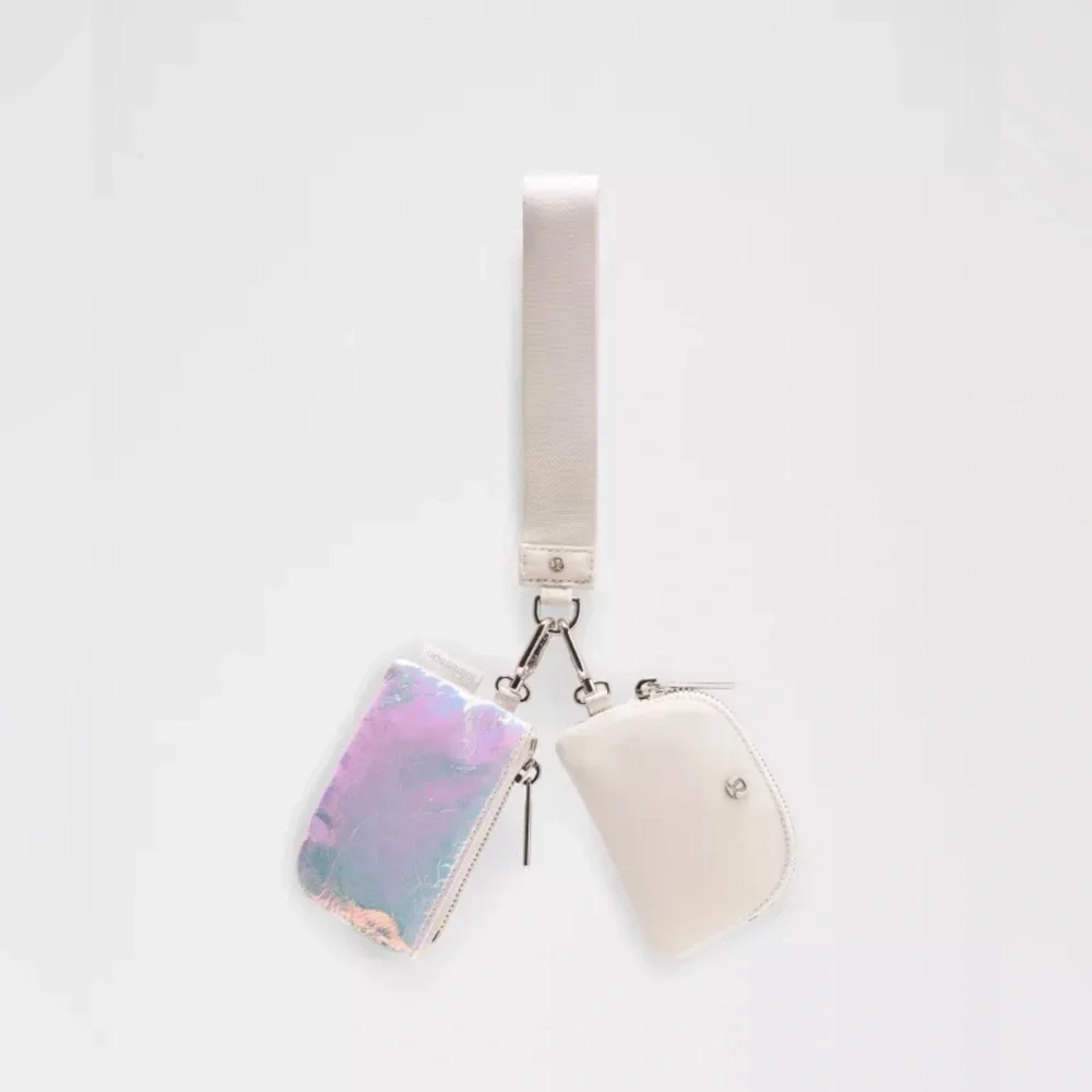 30 ✨🆕 Lululemon Dual Pouch Wristlet - Iridescent Bone